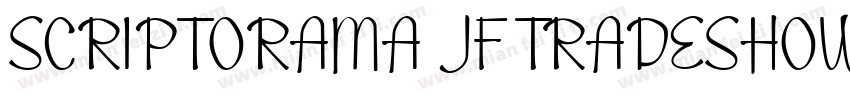 SCRIPTORAMA JF TRADESHOW字体转换